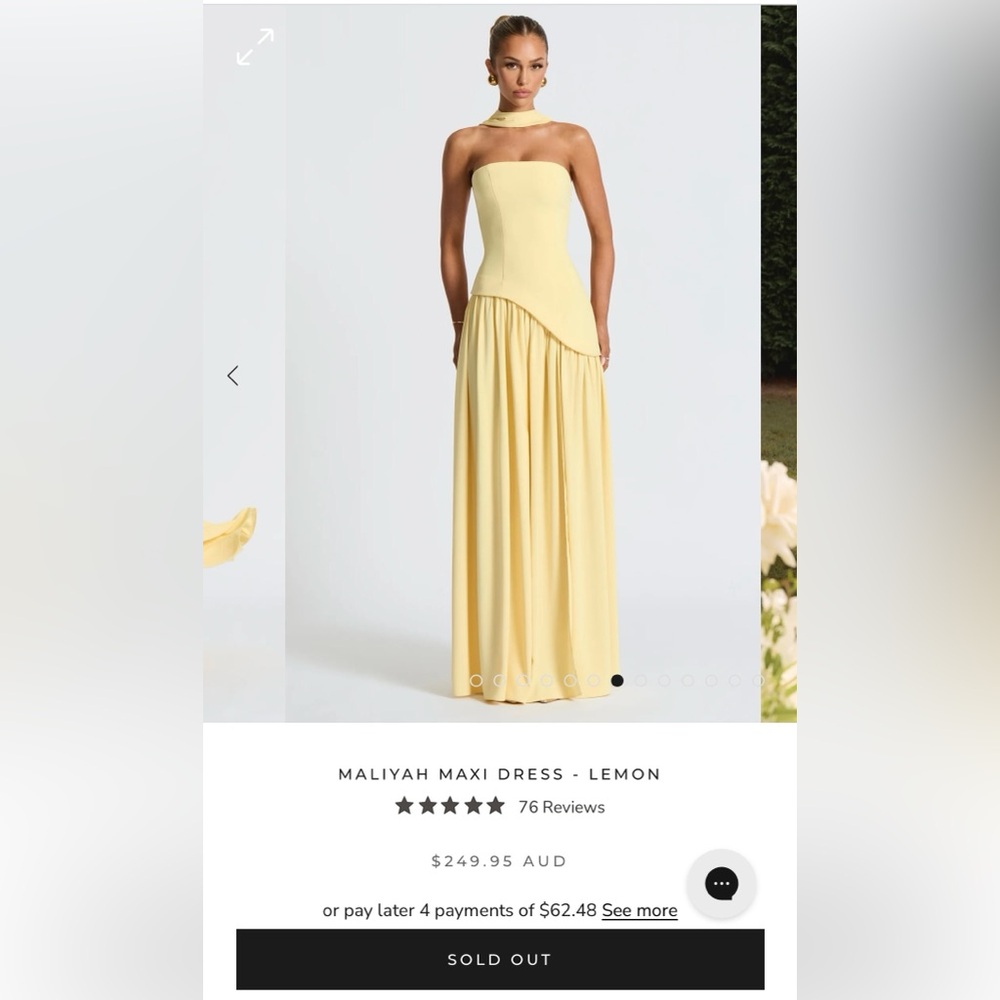 Babyboo Maliyah Dress- Lemon XS